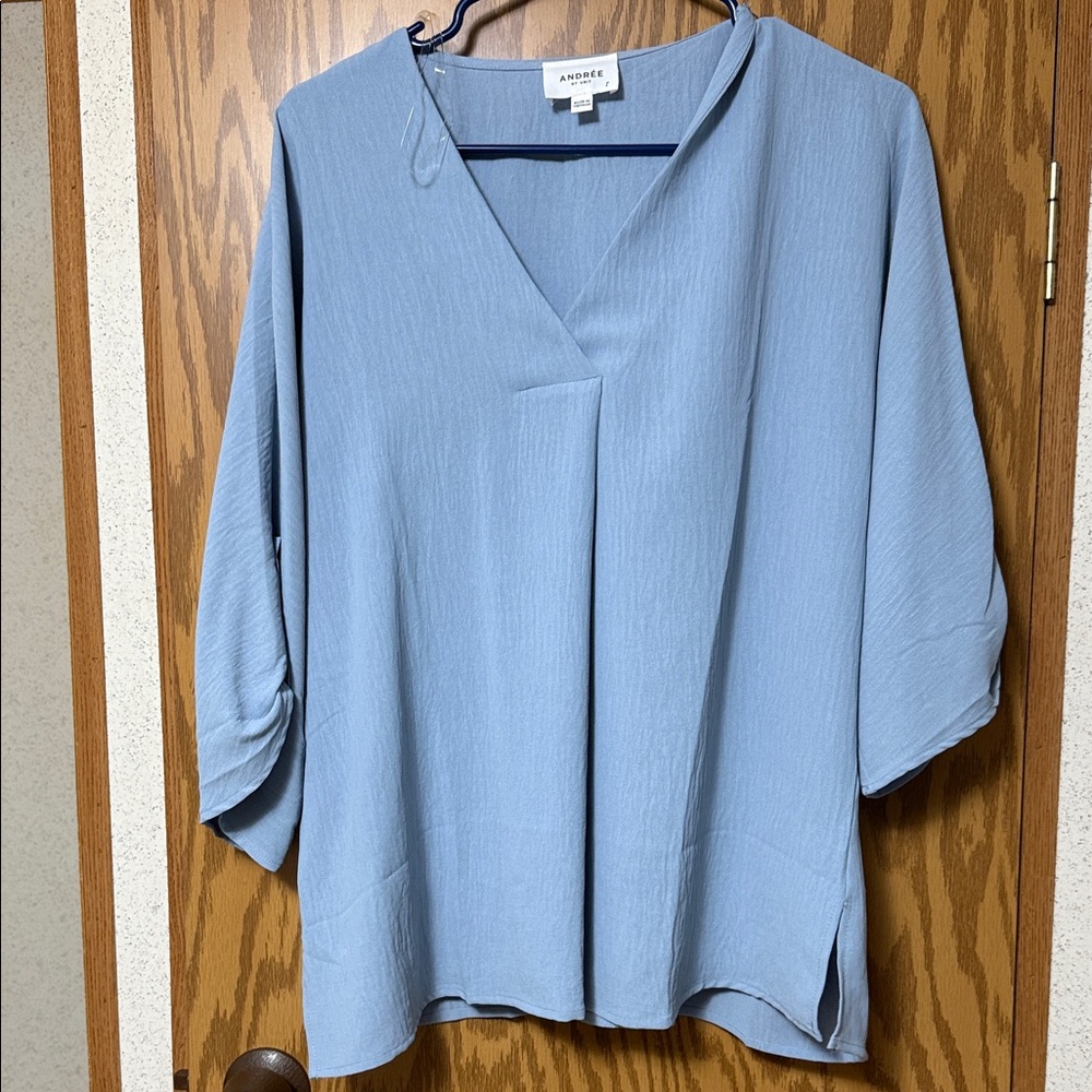 Andree Light Blue Women's Blouse